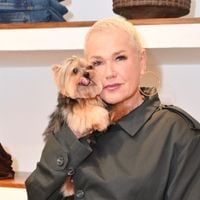 'Quase morre do coração!': Xuxa reprova atitude de fã ao defender pet, Doralice, em chegada de voo ao PR para show da turne 'O Último Voo da Nave'