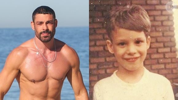 Olha esse sorrisinho meigo do Cauã Reymond quando era criança. Que fofura, gente!