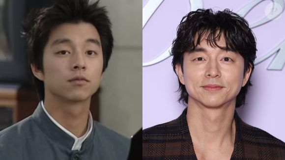 Antes e depois dos atores de doramas: o astro Gong Yoo em 2001 e sua versão atual com 45 anos
