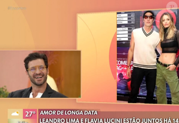Leandro Lima foi cobrado pela esposa, Flávia Lucini, a dancinha que fez para Odete (Debora Bloch) em Vale Tudo
