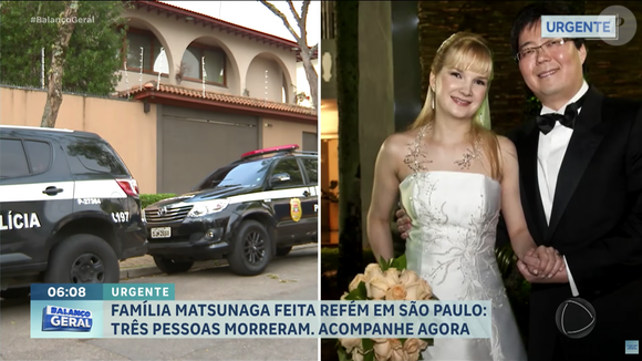 Segundo a Record, os criminosos renderam e amarraram as vítimas antes do confronto com a polícia, mas elas não teriam sido feridas