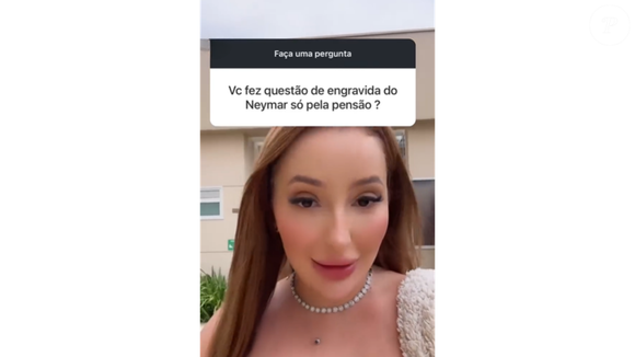 Apesar de afirmar que o teste deu positivo, Any não revelou quem seria o pai da criança. No entanto, mencionou que não precisa de pensão de ninguém, sugerindo que a possível paternidade de Neymar ainda é uma incógnita.