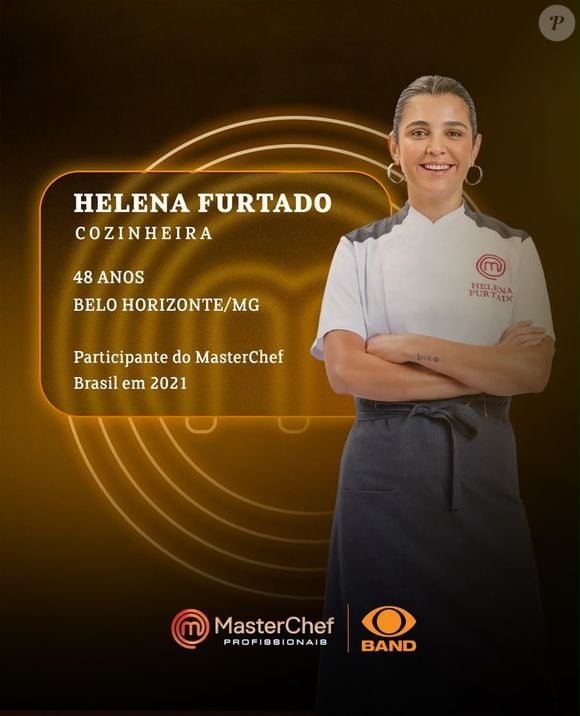 Helena Furtado participou do 'MasterChef Brasil', em 2021. Durante sua participação, a cozinheira chegou a ser eliminada e voltou na repescagem, mas saiu novamente algumas semanas depois