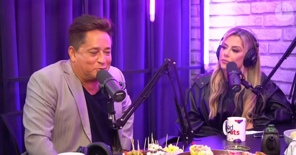 Leonardo e Poliana já contaram como se conheceram, durante um bate-papo em um podcast.