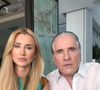 Roberto Justus e Ana Paula Siebert lamentaram as ameaças contra a filha, Vicky