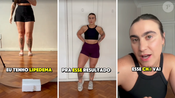 Golpistas estão usando a imagem e voz de Tânia para divulgar um chá milagroso para o lipedema
