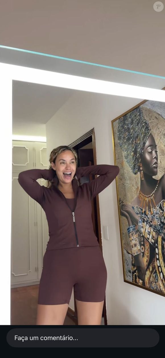 Moda, conforto e tendência se cruzam nos looks fitness que Sarah Andrade leva para o confinamento