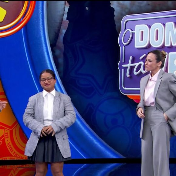 Suposto climão entre Lívia Andrade e Tia Milena movimenta a web após exibição do 'Domingão com Huck' deste domingo