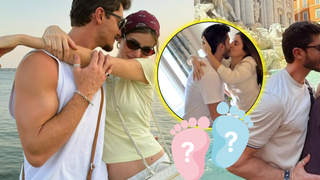 Nem fogos, nem drone com fumaça: grávida, Camila Queiroz faz 'chá revelação' simples em momento íntimo com Klebber Toledo