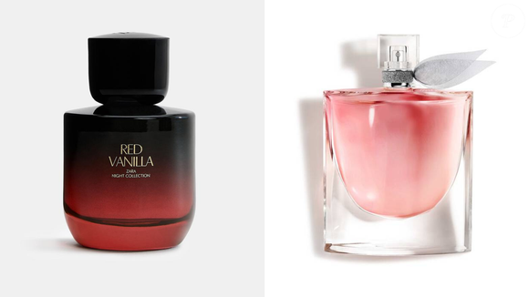 Red Vanilla (Zara) - 90 ml | R$ 149,00 - aposta em íris, framboesa e baunilha, criando um perfume doce e elegante. Usuários frequentemente relacionam ao La Vie Est Belle, da Lancôme, famoso por seu rastro intenso e assinatura adocicada