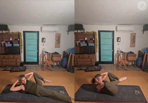 Segundo o perfil da influenciadora, o Pilates é uma das ferramentas mais poderosas que ela utiliza para manter a força do core