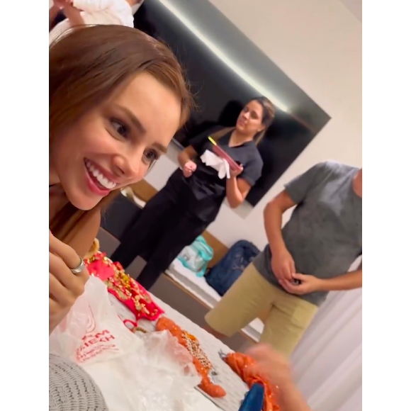 Irmã de Bruna Biancardi também mostrou a reação super animada da influenciadora com a novidade