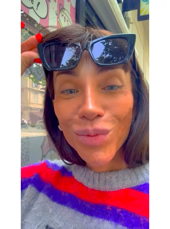 Maya Massafera explicou que primeiro o olho ficaria em um tom de azul para depois chegar ao verde desejado