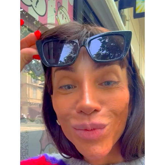 Maya Massafera explicou que primeiro o olho ficaria em um tom de azul para depois chegar ao verde desejado