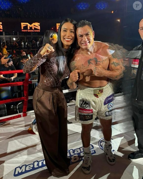 Emilene Juarez fez sua estreia no boxe há pouco tempo durante a primeira participação no Fight Music Show