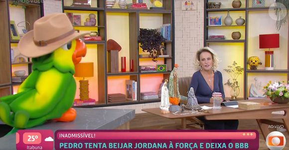Ana Maria Braga assumiu alívio por não ter que entrevistar Pedro no 'Mais Você'