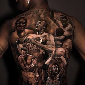 'Black Lives Matter', 'Quem é de é, nunca deixa de é' e 'Mentality' estão entre as frases tatuadas por Vini Jr., em trabalho assinado pelo espanhol Joaquin Ganga, artista de LeBron James