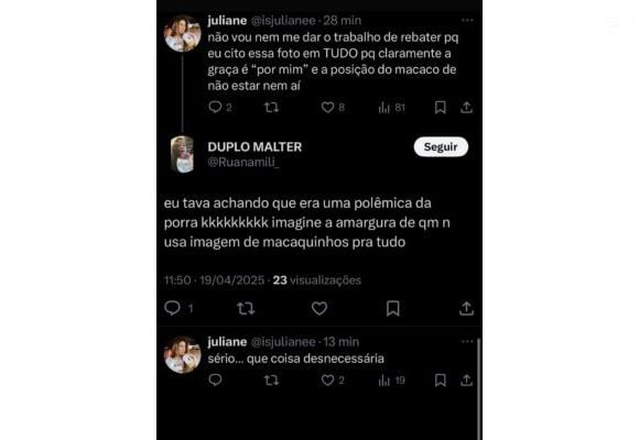 "Sério… que coisa desnecessária", lamentou a estudante, que preferiu não comentar sobre o assunto
