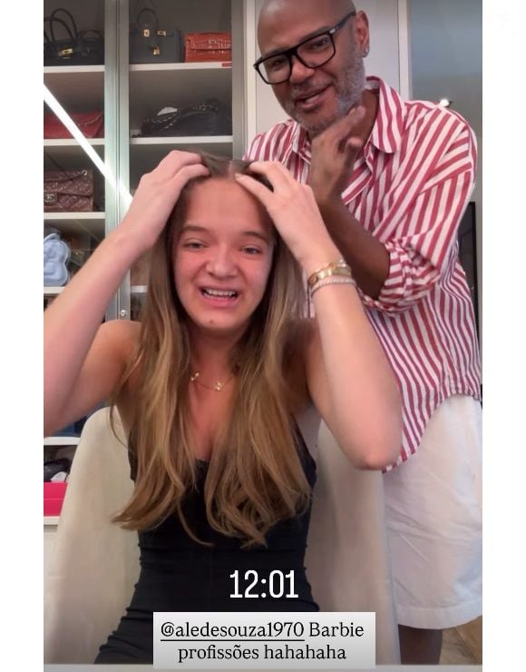 Rafaella Justus disse em tom de brincadeira que não gosta de cortar o cabelo: 'Milagres acontecem'