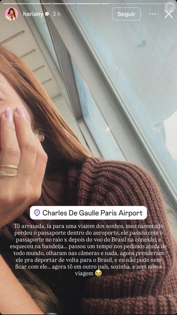 Bastante abalada, a atual namorada de Renan Machado e ex-BBB contou detalhes do ocorrido por meio dos stories