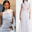 Bruna Marquezine rouba a cena de vestido longo assimétrico com transparência de R$ 36 mil no 'Angélica ao Vivo'. Fotos e detalhes do look!
