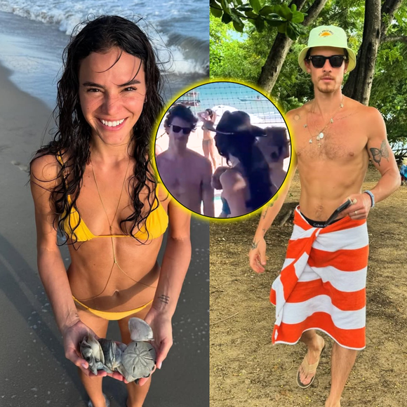 Bruna Marquezine e Shawn Mendes são flagrados em praia do Nordeste antes do Réveillon, e detalhe do vídeo agita a web