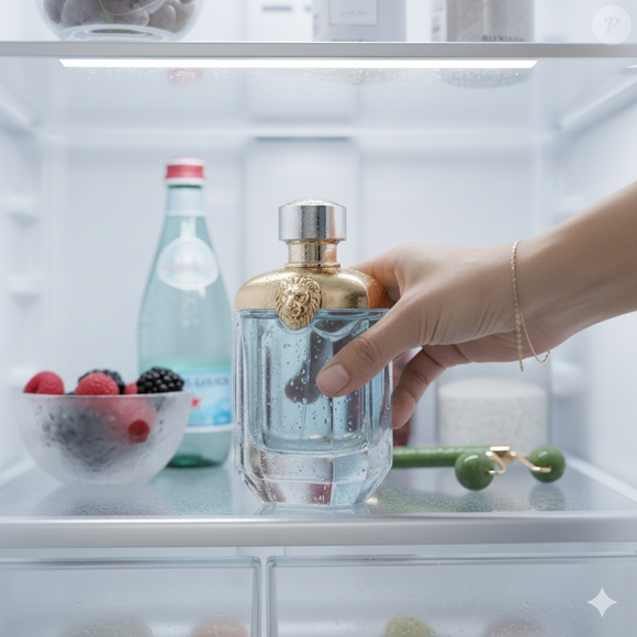 Perfume na geladeira funciona? Especialistas explicam por que frio, umidade e variação de temperatura podem ser vilões do aroma, mesmo em dias escaldantes