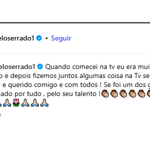 Marcelo Serrado disse que era um grande fã de Francisco Cuoco