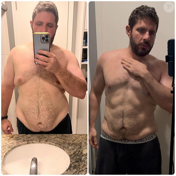 André Serra deixou a web impressionada com sua perda de peso: em 2 anos, o famoso eliminou 83 kg