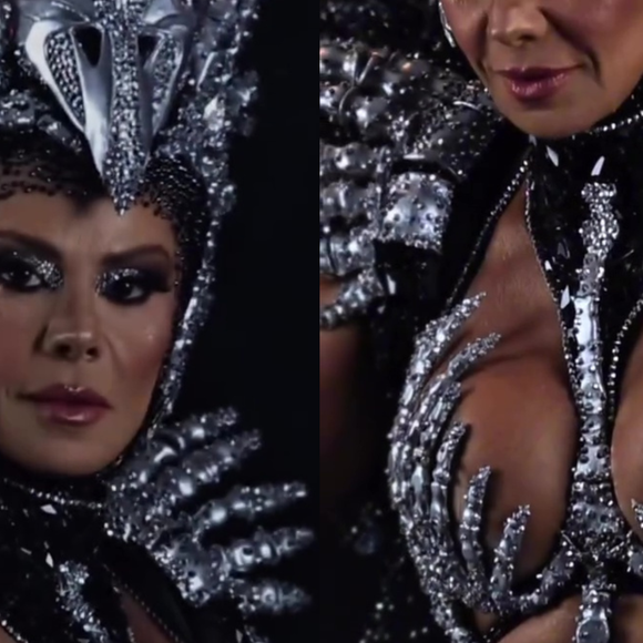 Carnaval 2025: Viviane Araujo valoriza virilha lisinha e bumbum em fantasia SURPREENDENTE para desfile do Salgueiro. Veja!