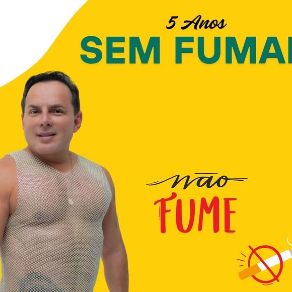 Marido de Gretchen, Esdras de Souza fez importante postagem no Instagram para alertar sobre o vício do cigarro.