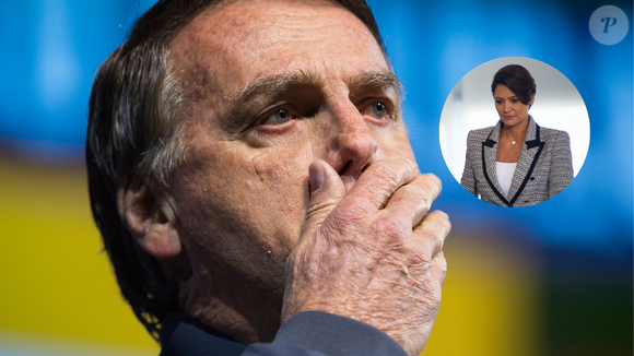 Foto: Bolsonaro 'em pânico' e Michelle dispensando ...