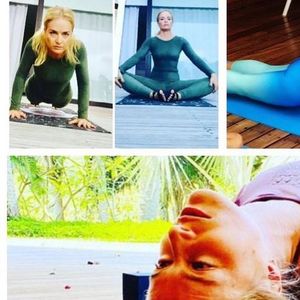 Angélica compartilha progresso na prática de ioga e amigas famosas prestam apoio