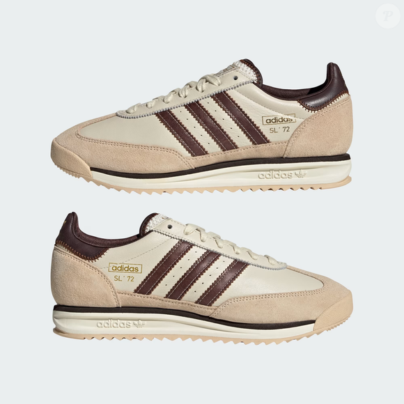 Adidas SL 72 oferece um design similar e estética retrô, porém com detalhes diferenciados na sola e no cabedal que o tornam mais exclusivo e confortável.