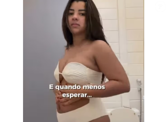 Ary Mirelle antes do emagrecimento: em uma publicação feita nas redes sociais, influenciadora abriu o coração sobre as inseguranças que enfrentou durante o pós-parto, período que costuma ser desafiador para muitas mulheres.