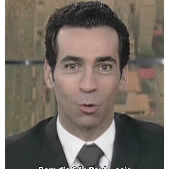 De volta ao Brasil, César Tralli começou a ter suas primeiras oportunidades como apresentador, como esta aparição no 'Bom Dia SP'