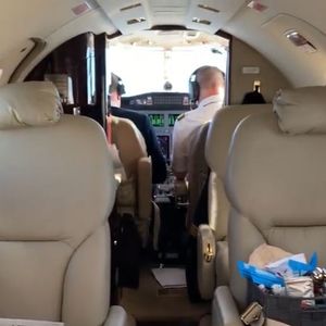 Cabine do Cessna Citation Bravo, modelo de jatinho usado por Zezé Di Camargo em viagens frequentes pelo país