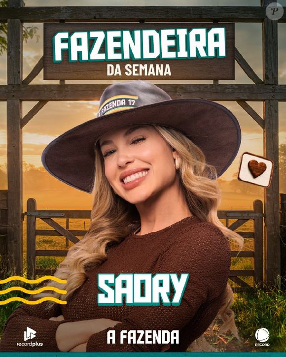 Saory Cardoso venceu Prova do Fazendeiro na última quarta-feira (12) e se livrou da Roça em 'A Fazenda 17'