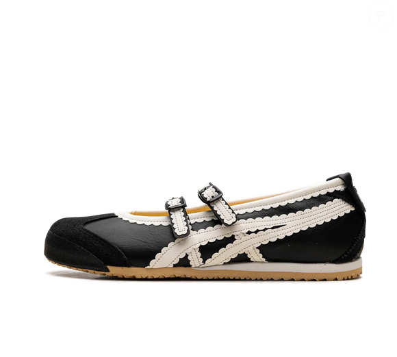 Com visual inspirado em referências vintage, o Onitsuka Tiger Mexico 66 TGRS "Black Cream" aposta no contraste entre preto e creme para conquistar fashionistas