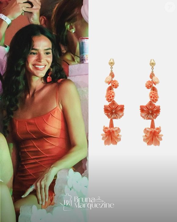 Muito além do vestido: acessórios de luxo da Sauer, Foundrae e Tiffany & Co. elevam o visual de Bruna Marquezine e somam valores impressionantes, ainda de acordo com perfil @bmarquezinecloset