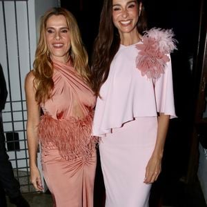 Mônica Martelli e Ingrid Guimarães foram anunciadas como madrinhas do Outubro Rosa 2026 e participaram da celebração dos 15 anos da Fundação Laço Rosa