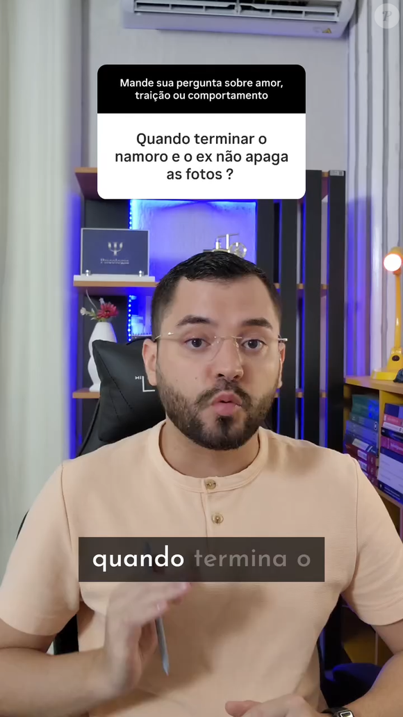 O psicólogo Renan Santana, especialista em casais com foco na superação de traições, destaca que observar a postura da pessoa tem muito mais relevância do que se apegar a feeds