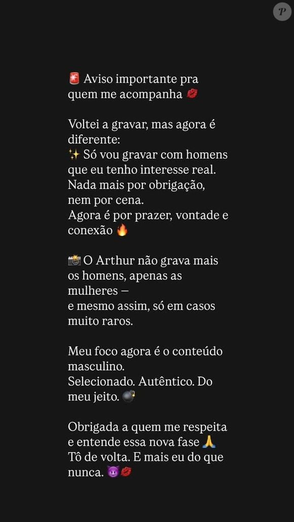 Andressa Urach não quer gravar com 'boy feio'