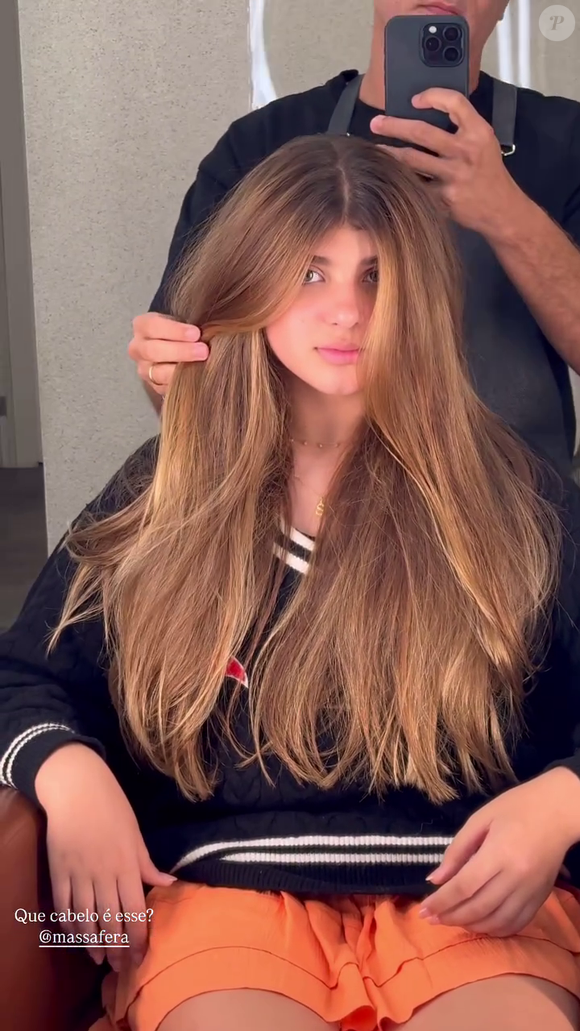 Sofia derreteu Grazi Massafera pelo novo visual