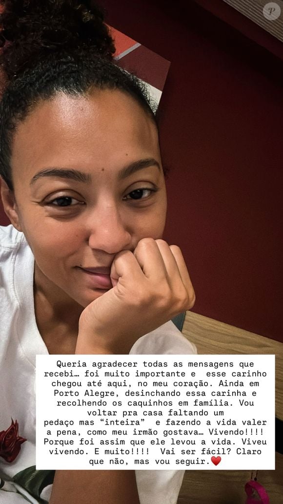 Sheron Menezzes agradeceu mensagens de fãs após morte precoce do irmão