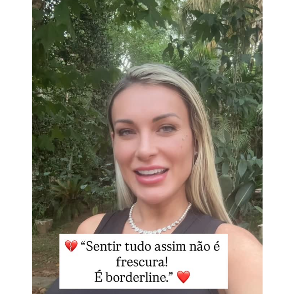 Diagnosticada com Transtorno de Personalidade Borderline, Andressa Urach disse que o surto veio depois de um momento de grande estresse