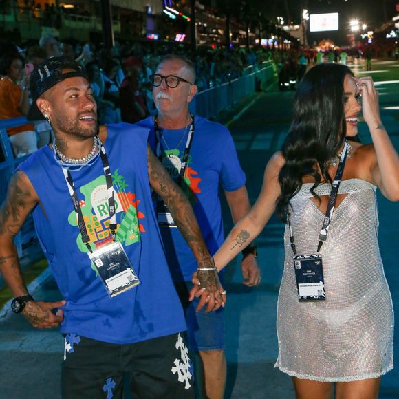 Neymar e Bruna Biancardi causaram frisson na Sapucaí