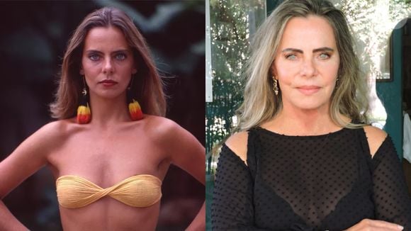 A atriz Bruna Lombardi já foi considerada uma das mais bonitas da Globo. Mesmo com o envelhecimento, a intensidade de seus olhos azuis continuam encantando