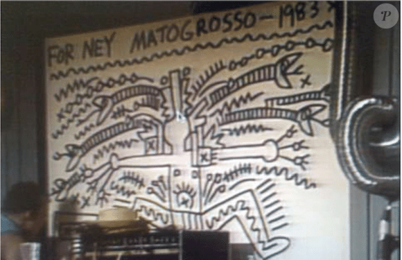 Quadro desaparecido há 42 anos foi pintado por Keith Haring especialmente para Ney Matogrosso durante festival na Suíça