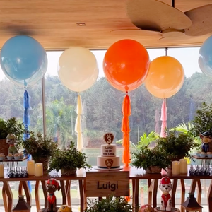 Em suas redes sociais, Fabiana Justus mostrou os detalhes da decoração da festa